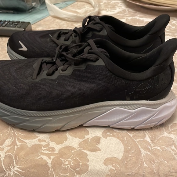 Hoka Women's Black White soles Athletic Shoes Sneakers 8 - Picture 4 of 6